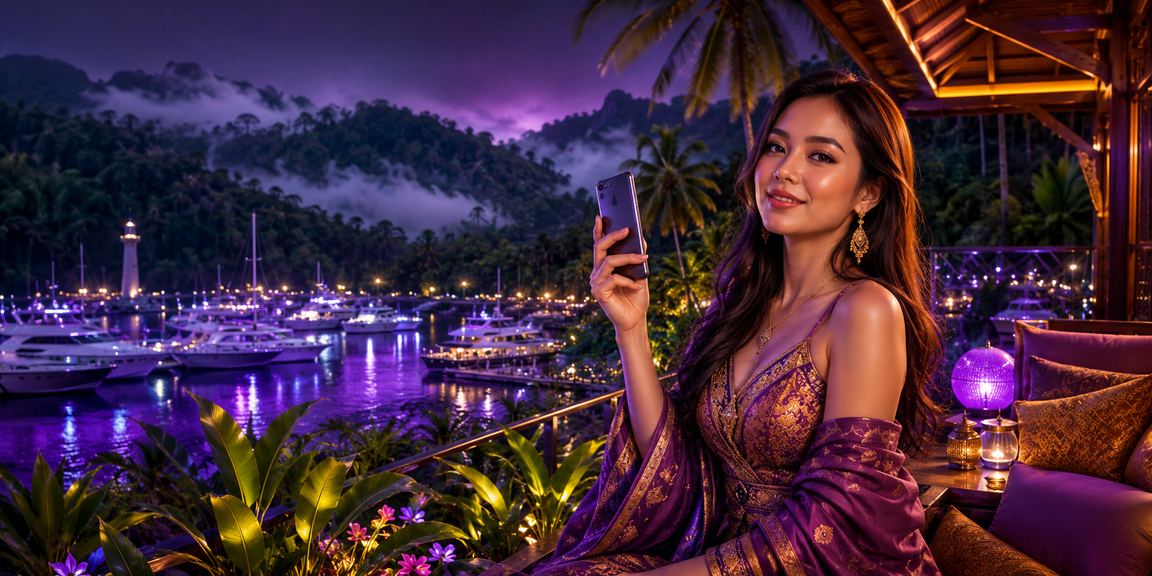 Pemain di Langkawi mengurus deposit bonus rebat kasino melalui telefon pintar