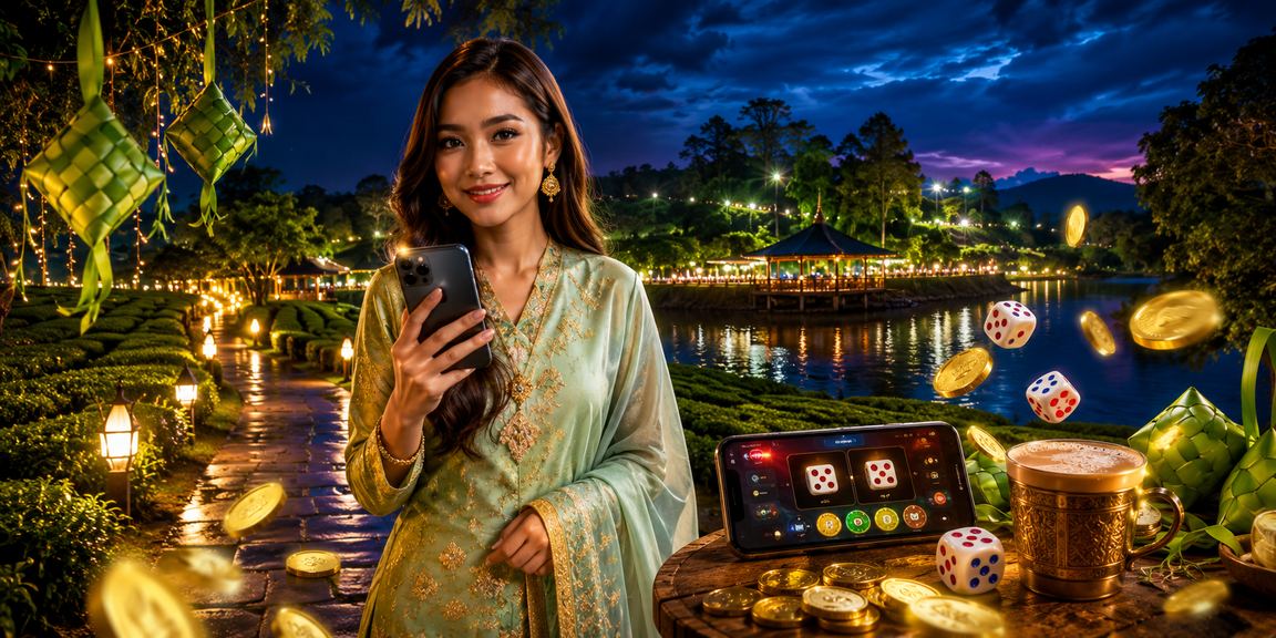 Permainan dadu Hari Raya suasana Malaysia dalam kasino dalam talian