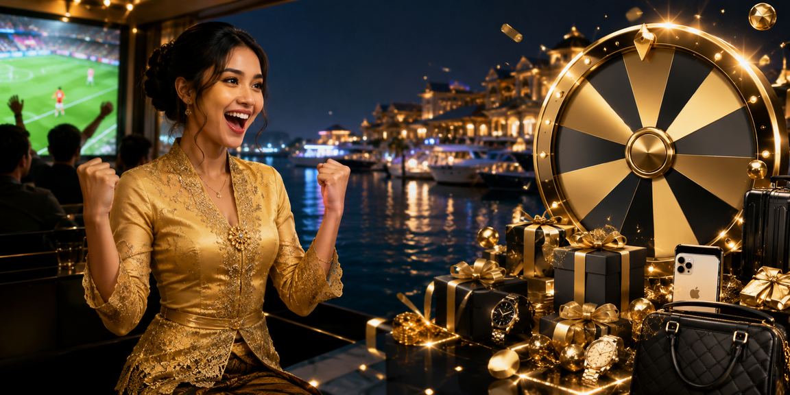 Suasana lucky draw bernilai di Terengganu dengan pakaian kebaya tradisional